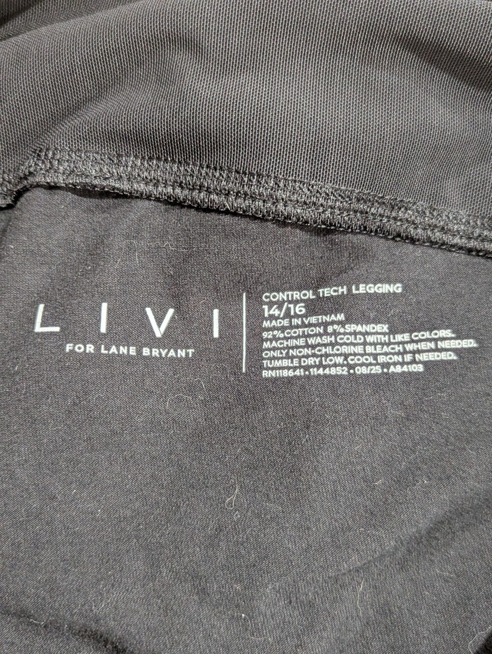 Livi Active Black Control Tech Sculpting Leggings Zippers Sz 14/16 *EUC - Picture 2 of 9